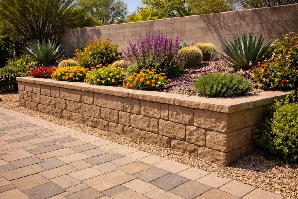 Planter-retaining-walls